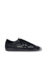 Super-Star in black nappa with suede details and black