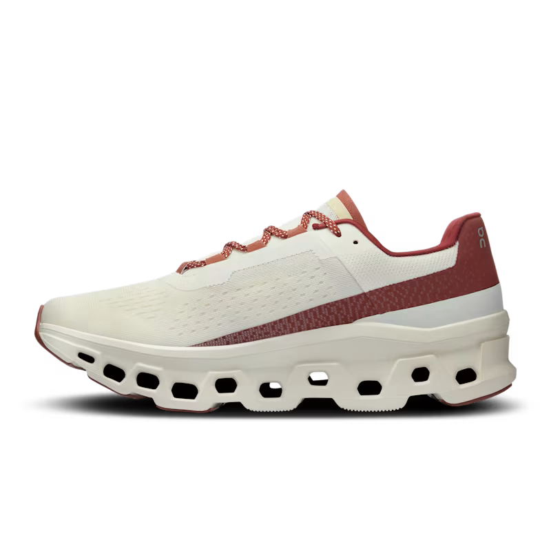 On Cloudmonster Ivory Ruby Secondary image