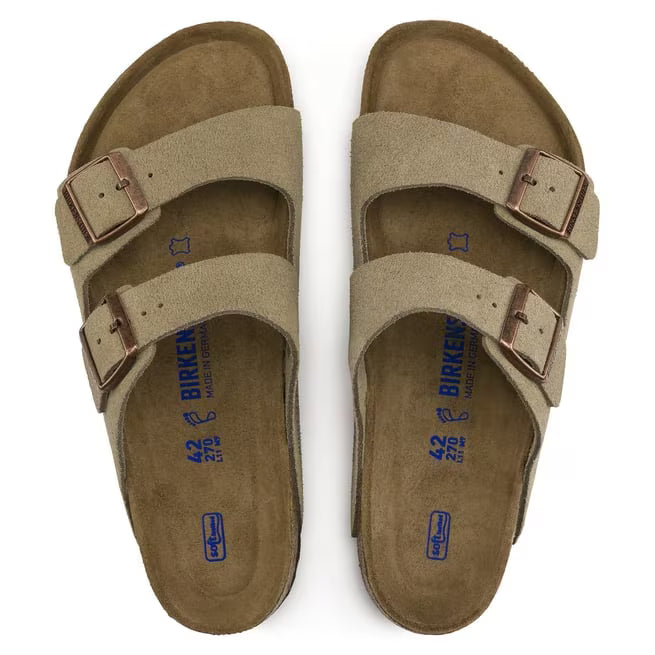 Birkenstock Arizona Soft Footbed Suede Taupe