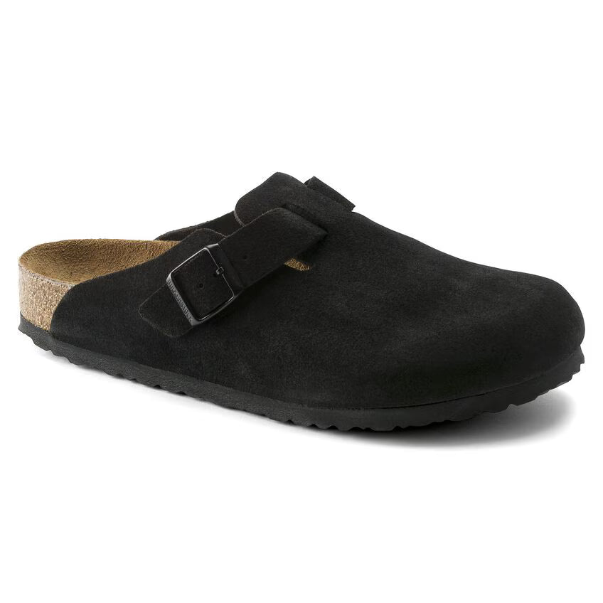 BIRKENSTOCK BOSTON SUEDE BLACK