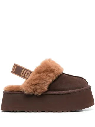 UGG 'Vankit' open-toe suede shoe with a 60mm heel