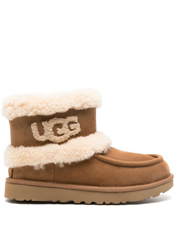 UGG Ultra Mini Fluff Boot Kids 'Chestnut' Main image