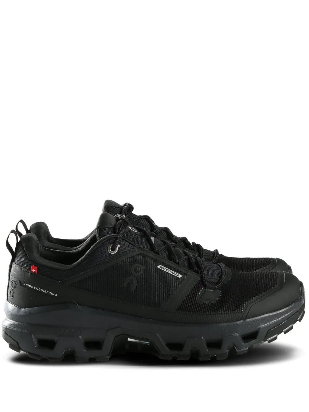 On Running Cloudrock Low Waterproof All Black