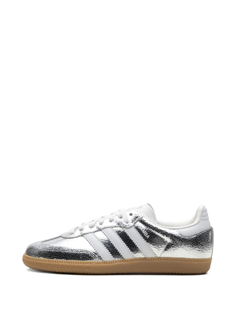 adidas Samba OG Silver Metallic Cracked Leather
