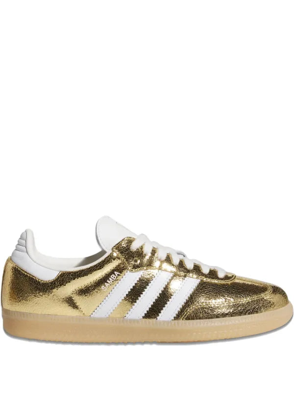 adidas samba gold metallic