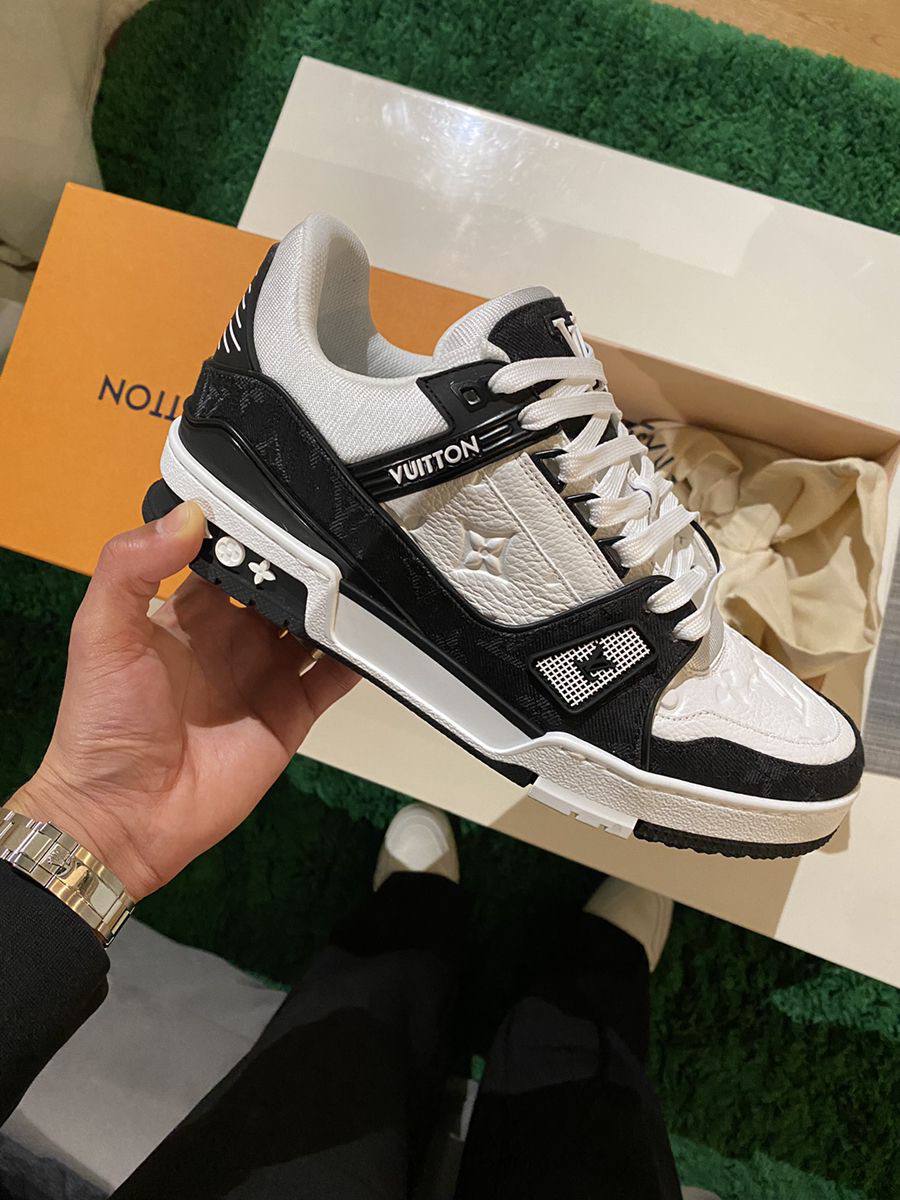 louis vuitton LV Trainer Black White