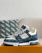 louis vuitton LV Trainer blue White