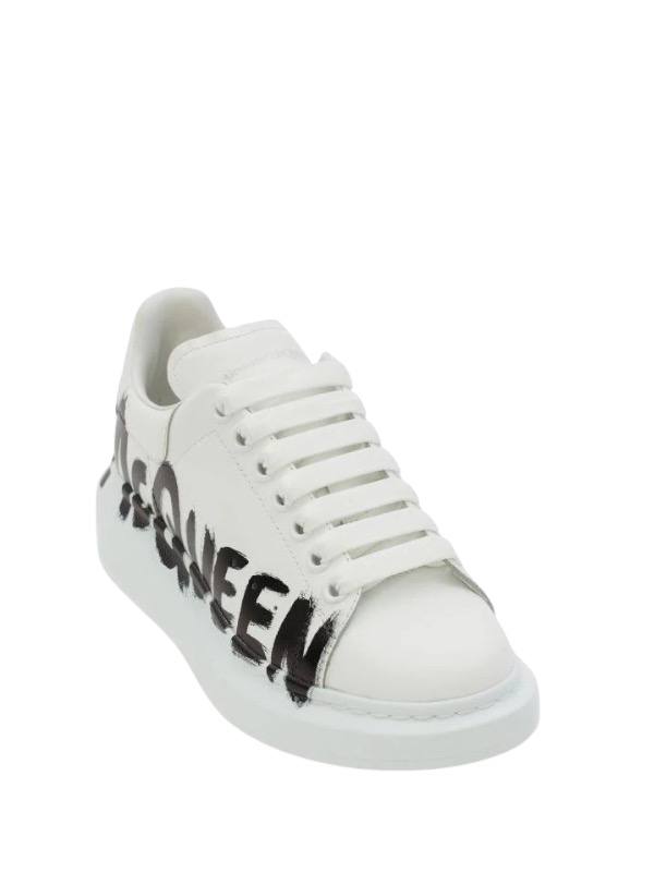 Alexander McQueen Oversized Graffiti white