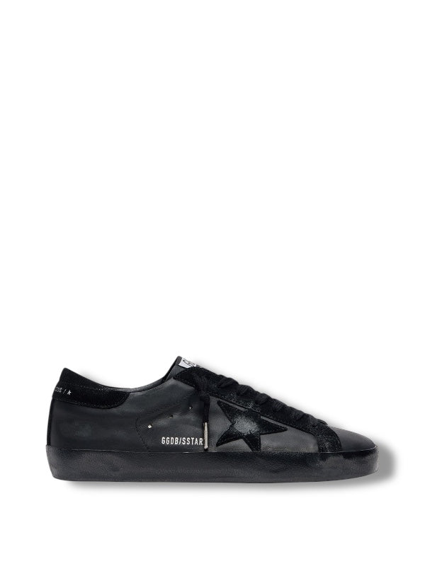 Super-Star in black nappa with suede details and black Main image