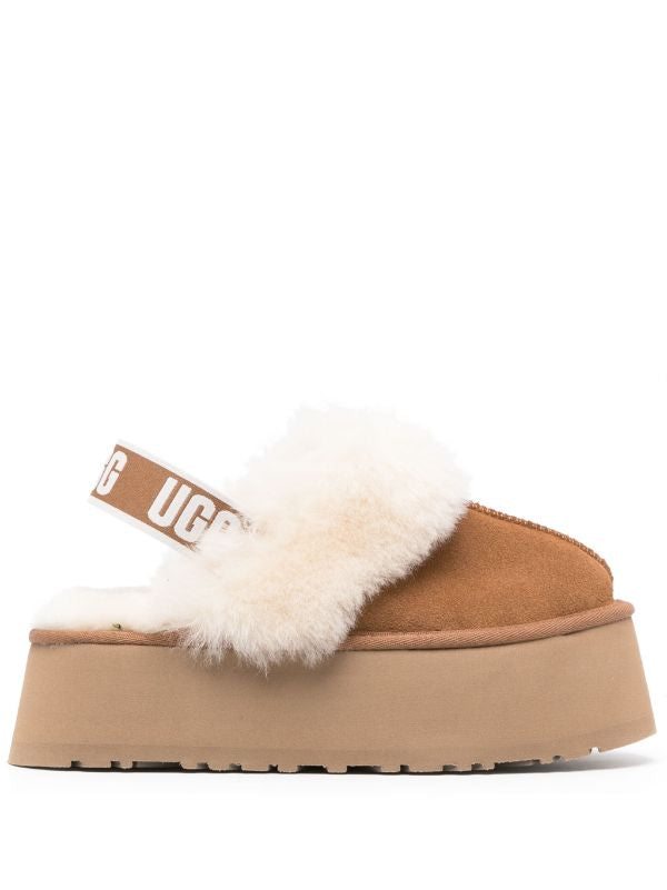 UGG Funkette 60mm suede slingback slippers Main image