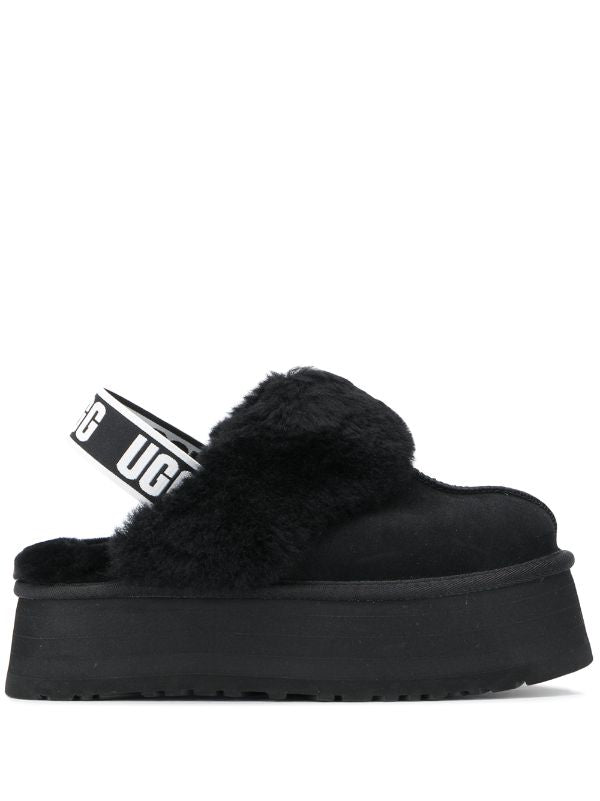 UGG faux fur slingback mules