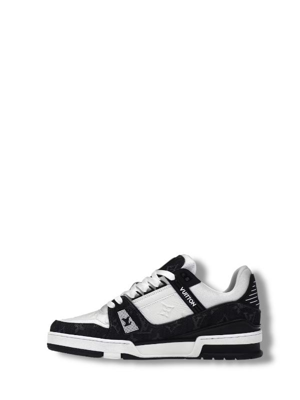 louis vuitton LV Trainer White Black