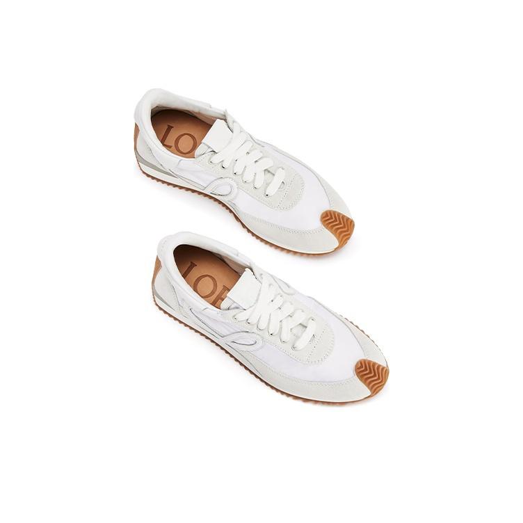 Loewe flow runner low white light grey gum
