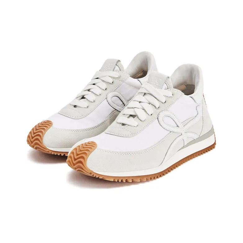 Loewe flow runner low white light grey gum