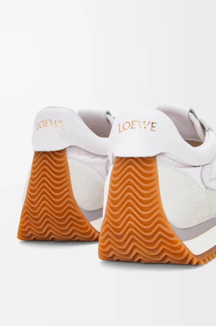 Loewe flow runner low white light grey gum
