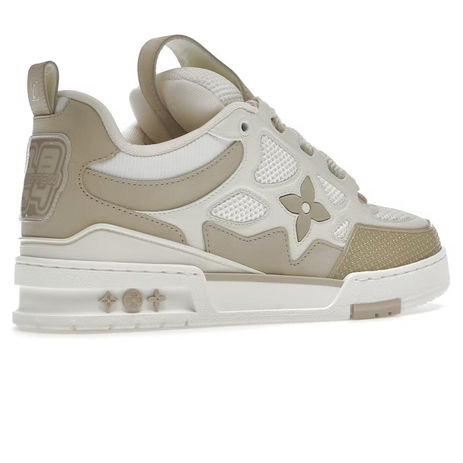 louis vuitton lv skate beige white
